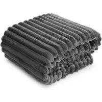 Wohndecke SOFT, Design91, Streifen Steppung Gestreifte Decke Gesteppte Sofadecke