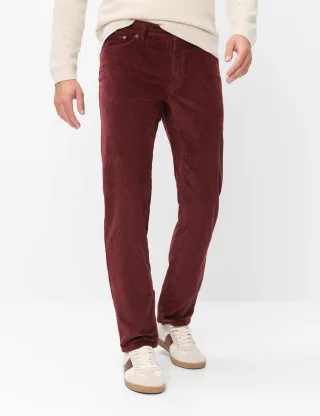 Brax Herren Cordhose Style COOPER MERLOT, dunkelrot, Gr. 34/36