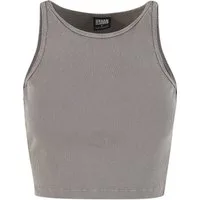 URBAN CLASSICS T-Shirt Urban Classics Ladies Washed Rib Jersey Cropped Top (1-tlg)