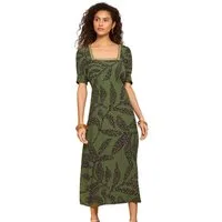 Love & Roses Midikleid Love & Roses Midikleid mit Paillettenbesatz (1-tlg)