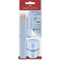 Faber-Castell Kugelschreiber FABER-CASTELL Set Grip 2001 BK sky blue