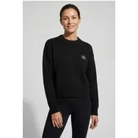 Calvin Klein Jeans Strickpullover breite Rippbündchen, Feinstrickqualität, Regular Fit