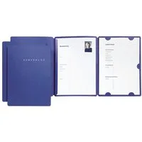 PAGNA Bewerbungsmappe Pagna Bewerbungsmappe Select Basic 3tlg. blau
