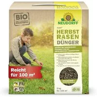 Neudorff Rasendünger Azet HerbstRasenDünger 5 kg, sorgt für einen dichten, kräftigen Rasen im Frühjahr, Mikroorganismen beleben den Rasen und beugen Rasenfilz vor
