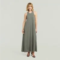 G-STAR Maxikleid Washed Tank Maxi Dress wmn mit Racerback, Baumwolle