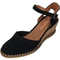 VERBENAS MALENA serraje tan Sandalette Negro