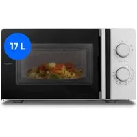 Medion® Mikrowelle MD12211, Netzkabel, 17 l, 5 Mikrowellenstufen, Auftaufunktion, Timerfunktion, kompakt