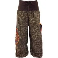 Guru-Shop Relaxhose Weite Pluderhose mit breitem Bund und.. Ethno Style, alternative Bekleidung
