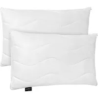 LILENO HOME Kopfkissen LILENO HOME Allergiker Kopfkissen Oeko-Tex & - Made in Germany, Füllung: 100% Polyester, Seitenschläfer, Bauchschläfer, Rückenschläfer, Spar-Set, 2er Set, Dekokissen 40x70 cm, allergikergeeignet, Bettkissen oder Kopfkissen