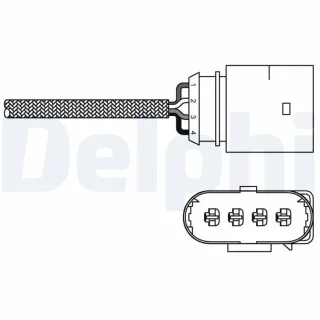 Delphi Lambdasonde nach Katalysator Seat Arosa Cordoba Ibiza VW Lupo Polo 1,4