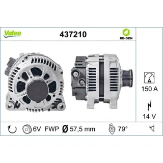 Valeo Generator  150A Citroen Fiat Lancia Peugeot Suzuki 437210