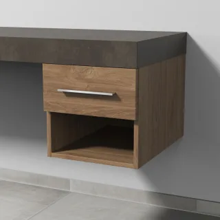 Sanipa Anbau-/Solitärschrank 2morrow (G2350) 340x350x520 Eiche-Kansas, G235059 G235059