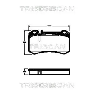 Triscan Bremsbel?ge hinten Mercedes Clk Cls E-Klasse S-Klasse Sl Slk Slr 5,4