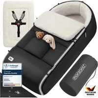 monzana Fußsack (1-tlg), Kinderwagen & Buggy Winterfußsack - Winter, Wasserabweisend, Grau