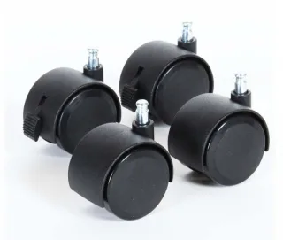 Tobi babybay Parkettrollensatz 4 Stk. schwarz
