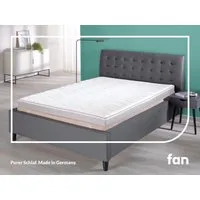 fan, Topper Big Komfort Plus, 7 Zonen Topper 90x200, 180x200 cm & weitere Größen, 10 cm hoch, Kaltschaum, Matratze, Boxspringbett, Hausstauballergiker geeignet, ergonomisch