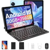 DOOGEE U11 Pro Android 15 Tablet mit Tastatur, Stift, Maus, Hülle, 11 Zoll Tablet (11", 256 GB, Android 15, WIFI, 13MP+5MP, 5G WiFi/Widevine L1/ GPS/Face ID/OTG)