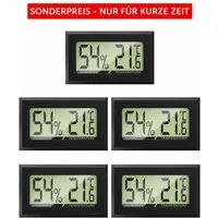 MAVORI Raumthermometer und Hygrometer innen mit sehr präzisen Messwerten, 5-tlg., Hygrometer mit Thermometer digital
