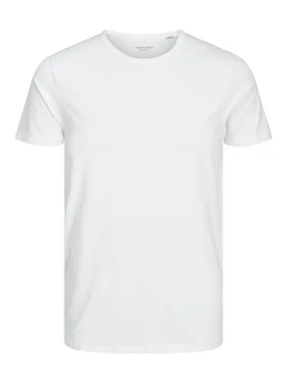 JACK&JONES - JJEBASIC O-NECK TEE S/S NOOS White - Gr. - S