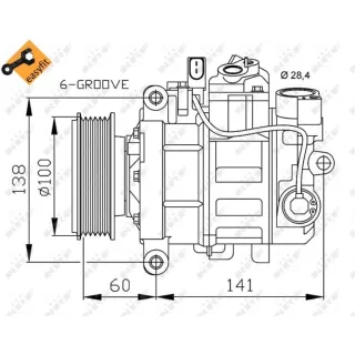 NRF Klimakompressor Audi A4 A5 A6 A8 Q5 Seat Exeo