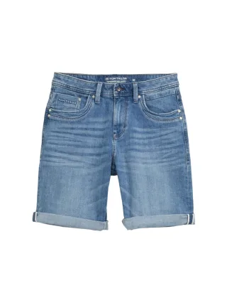 Tom Tailor - Relaxed Jeans Shorts blau - Gr. - 29
