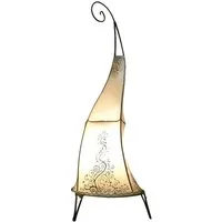 Marrakesch Orient & Mediterran Interior Stehlampe Lampe orientale au henné Daya Natur, 70 cm, Handwäsche