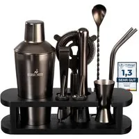 BARMINGO Cocktail-Set Edelstahl Cocktail Shaker Set (700 oder 500ml) mit Bar Zubehör, (Cocktailshaker Set, 11-tlg., für Profis und Anfänger), Cocktail Zubehör mit hochwertiger Beschichtung in stilvollen Farben