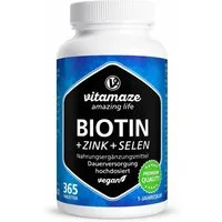 Vitamaze BIOTIN 10 mg hochdosiert+Zink+Selen Tabletten Kapseln