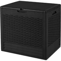 COSTWAY Auflagenbox, 96L Gartenbox Kissenbox wetterfest, bis 80kg belastbar