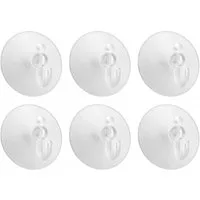 axentia Handtuchhaken Saughaken, 6 Stück, 5,5 cm, Schwenkhaken, (1-St)