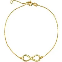 Vivance Fußkette 925/- Sterling Silber vergoldet Infinity