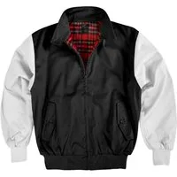 normani Blouson Herren Harrington Jacke Retro Blouson English Style mit kariertem Innenfutter Karofutter