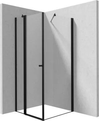 Neuesbad Duschkabine, Schwarz, 80x80 NB1DEKTSUN42P1 + NB1DEKTSN38P1 NB1DEKKNNU08S081