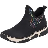 Rieker Schlupfboots mit buntem Aufdruck