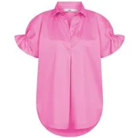 0039 Italy Langarmbluse 0039 ITALY Bluse DERRY FANCY mit Baumwolle - Persian Rose