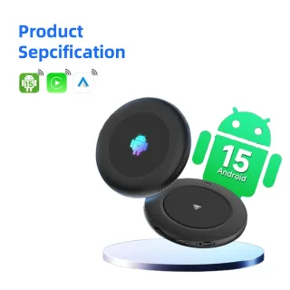 Tbox Ultra2 3-in-1 Android 15.0 SM6350 Tv Box CarPlay Wireless Android Auto Wireless Adapter Support Youtube Netfilx IPT