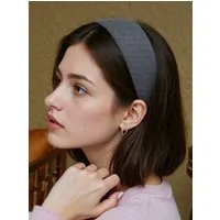 axy Haarreif Breiter aus geripptem Stoff elegant, Damen Breiter Haarreif Haarband Haarreifen