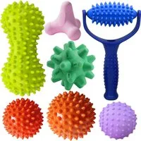 FELIXLEO Massageball Massageball Set Igelbälle Erdnussball Faszienball Handroller, 1-tlg.