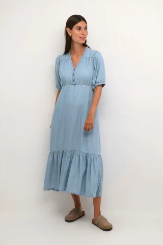 Kleid im entspannten Schnitt blue