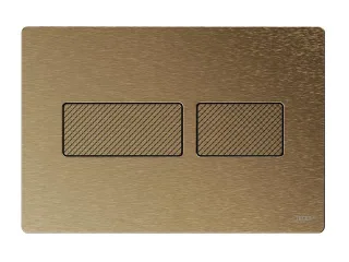 Tece solid WC-Betätigungsplatte, Bronze gebürstet mit Rautenstruktur, 9240435 9240435