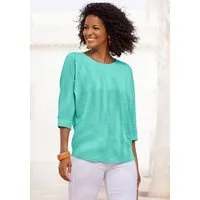 Vivance 3/4-Arm-Shirt aus bügelfreier Crêpe-Qualität Sommerliches 3/4-Arm-Shirt