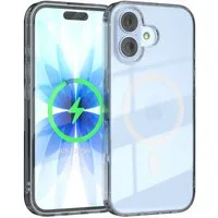 EAZY CASE Handyhülle Transparente Hülle mit MagSafe für iPhone 17 6,3 Zoll, Back Cover, Bumper Case, Handy Schutzhülle Kameraschutz, Durchsichtig