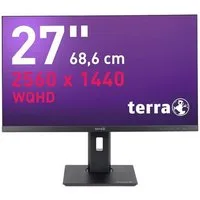 TERRA TERRA LCD/LED 2772W PV 27" Monitor Pivot, WQHD, HDMI, USB-C, DP LCD-Monitor (68.6 cm/27 ", 2560 x 1440 px, WQHD, 5 ms Reaktionszeit, IPS, WQHD, DP, HDMI, USB-C, Pivot, VESA)