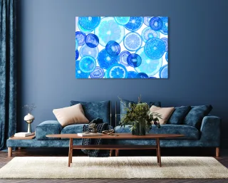 queence Acrylglasbild "Egid" Abstrakt  Obst  Obst Bilder  klassische Fantasie 1 Stk. tlg. Fine Art-Print in Galeriequalität
