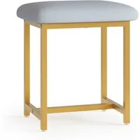 Mondeer Sitzhocker Schminktisch-Hocker, mit Polsterung & Metallgestell 41x31x44,5 cm