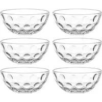 LEONARDO Schale CUCINA OPTIC, 10 cm, 6er-Set, Glas, (Set, 6-tlg), spülmaschinengeeignet