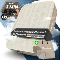 Heimfleiss® Luftmatratze Luftmatratze Selbstaufblasend – Komfort für Camping & Gäste, Robustes Luftbett mit integrierter Pumpe & Anti-Leakage-Ventil