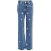 KIDS ONLY Weite Jeans KMGJUICY WIDE LEG HEART EMB JEANS NOOS