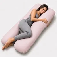 SEI Design Seitenschläferkissen Schwangerschaftskissen U-Form Seitenschläferkissen Komfortkissen XXL, Schwangerschaftskissen mit Bezug, 1-tlg., Schwangerschaftskissen mit Bezug, Mikrofaser mit 2 Reißverschlüssen