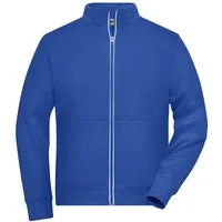 James & Nicholson Sweatjacke Funktionelle Herren Jacke in doppellagiger Verarbeitung JN1810 mit einem warmen Fleecefutter